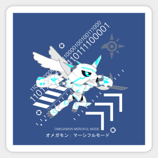 digimon omegamon merciful mode chibi Sticker